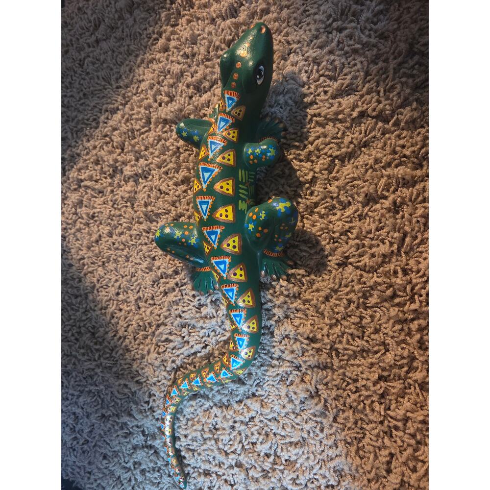 Talavera Pottery Lizard Green (Small) - Picture 3 of 7